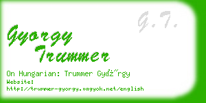 gyorgy trummer business card